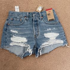 Levi’s 501 Shorts Light Wash Distressed Size 27 501 Shorts, Levi Jean Shorts, Levi’s 501, Levi Shorts, Jean Shorts, Levi's, Color Blue, Womens Shorts, Women Shopping