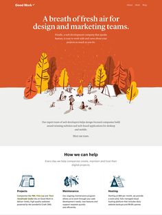 the landing page for an email marketing company