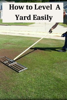 how to level yard Easily How To Grade A Yard, How To Level Backyard Diy, Leveling Backyard, Multi Level Yard Landscaping, Tilling The Yard, Lawn Makeover, How To Level A Yard, Leveling A Yard Diy, Level Backyard Diy