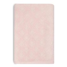 a pink towel on a white background