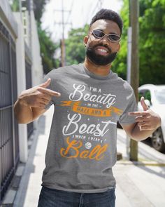 Im a beauty in the hall and a beast when I play Basketball T-Shirt - Athletic Heather #architecture #gardening #geek basketball photography, basketball fondos, basketball wallpaper Lacrosse Mom Shirts, Girl Firefighter, Lacrosse Gifts