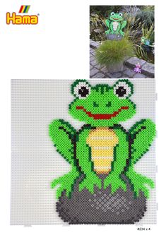 an image of a frog made out of legos