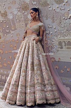 Tarun Tahiliani - India 🇮🇳 Tarun Tahiliani Bridal, Silk Bridal Lehenga, Sabyasachi Lehenga Bridal, Pastel Lehenga, Designer Bridal Lehenga Choli, Bridal Lehenga Designs, Latest Bridal Lehenga, Wedding Lehenga Designs, Lehenga Designs Simple