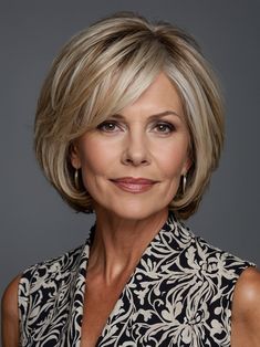 Short Hair Styles Over 50 Older Women, Medium Bob Hairstyles With Layers Shoulder Length Side Swept Bangs, Women Over 70 Hairstyles, Hair Color For Older Women Over 50, Haircuts For Women Over 60 Medium Length, Grandmother Hairstyles, Chin Length Hair With Bangs, Hair Styles For Women Over 70, Full Hairstyles