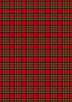 a red and green plaid pattern