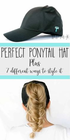 Hairstyle With Hat, Hair With Hat, Chignon Wedding, Perfect Ponytail, Braided Updo Wedding, Bubble Ponytail, Cute Ponytails, Top Knot Hairstyles, Long Hair Tutorial