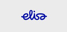 the word elsia is written in blue ink