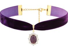 PRICES MAY VARY. GOTHIC GOTH VINTAGE PURPLE RHINESTONE VICTORIAN CHOKER NECKLACE: Our Purple Velvet Victorian choker goes with most everyday outfits and look great with goth and vintage clothing and can be used as a Halloween or Valentine's Day costume MATERIALS: Meticulously crafted from high-quality stainless steel, copper and velvet SIZE & LENGTH: The Pendant measures 0.67 inches in width, 0.9 inches in length. The choker length is 12.6 inches, extender chain 4.3 inches PERFECT GOTHIC VINTAGE Clawdeen Wolf Jewelry, Purple And Black Jewelry, Purple Necklaces, Victorian Choker Necklace, Victorian Choker, Purple Choker, Gothic Choker Necklace, Purple Goth, Accessories Goth