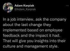 adam karpiak tweets about the job he's working on