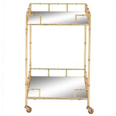 an image of a bamboo shelf with mirrors on it and measurements for the top section