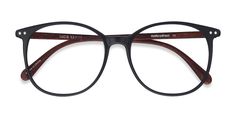 Matte Black round eyeglasses available in variety of colors to match any outfit. These stylish full-rim, medium sized plastic eyeglasses include free single-vision prescription lenses, a case and a cleaning cloth. Clear Frames, Glasses Online, Bling Rings, Champagne Color, Black Plastic