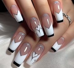 Coffin Nail Art Designs, Gel Nail Art Designs, Stylish Nails Designs, Trendy Nail Art