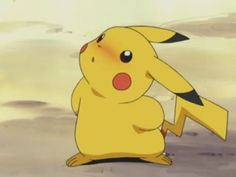 a pikachu sitting on the ground with its eyes closed