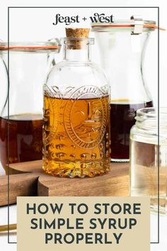 how to store simple syrup properly