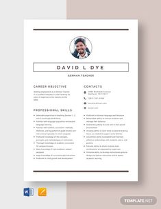 a professional resume template with an image on the front and back cover, in black and white