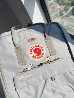 Details about this product: 1. Name: Kanken Personlized Embroidered Backpack, Kanken Custom (the bag is produced and used in Vietnam market - you can also send me your Kanken if you already have one) 2. Version & Size - Kanken No.1: This is the classic (original) version with 3 sizes + Mini size: 29x20x13cm (A5 paper size) + Medium size: 27x38x13cm (laptop 15.7 inch size) + Big size: 35x45x15cm (laptop 17 inch size) => For the big size, there are just few color choices so please text me to check Vietnam Market, Kanken Embroidery, Embroidered Backpack, Custom Backpack, Name Embroidery, Rainbow Crochet, Embroidery Bags, Cute Embroidery, Lazy Days