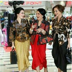 Umbrella Sleeves, Kain Lilit, Pola Rok, Modern Kebaya, Dress Batik