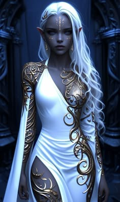 Fantasy Queen, Female Elf, Female Character Inspiration, Alternative Art, Fantasy Gowns, Mythical Creatures Art, Fashion Mistakes, Fantastic Art