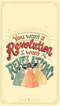 a poster with the words, you want revolution i want revolution to work on it