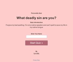 What deadly sin are you?