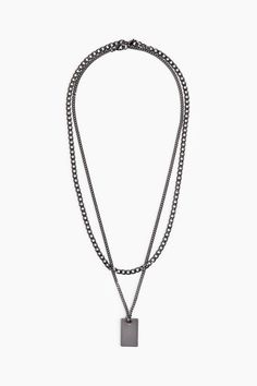 Necklaces in metal chain with different designs  including one chain with a pendant. Trigger clasp. Beauty Magazine, Mens Accessories Jewelry, Chain Necklaces, Accessories Jewelry Necklace, Metal Chain, Chains Necklace, Black Men, Womens Necklaces, Chain Necklace