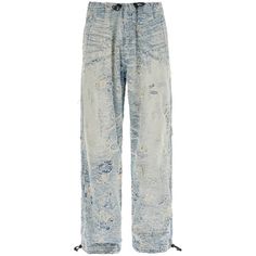 Crafted In Jacquard Denim With A Distressed Finish Throughout, These Diesel Pants Have A Straight And Wide Cut With Elastic Drawstrings At The Waist And Cuffs. Two Pockets On The Sides And Two On The Back Complete The Design. The Model Is 182 Cm Tall And Wears Size L. Size Type: Int Material: 100%Co Sku: 242172uje000005-01 Welcome To The Official Luosophy Poshmark Closet! Luosophy Is A Luxury Brand Reselling Company Founded In San Diego, Ca From 2016. All Our Products Are Imported From Italy And Diesel Pants, Jacquard Pants, Diesel Jeans, Pants Men, Second Skin, Luxury Brand, Distressed Denim, Luxury Branding, High Fashion