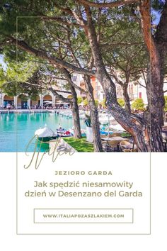 an advertisement for a hotel in the middle of trees and water with text that reads jezero carda jak spendizc nis