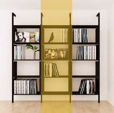 Vinyl Storage Series - Organize LP's in Style Vinyl Lp Storage, Lp Storage, Dwell Magazine, Vinyl Record Collection, Deep Shelves, Frame Shelf, Vinyl Storage, Modular Shelving, Modern Shelving