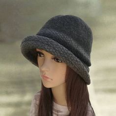 Gray felt hats, Felted ladies hat, Womens felted hat, Trendy women's hat, Cloche hat,  Felted wool h Ladies Winter Hats, Cappello Cloche, Stylish Womens Hats, Ladies Dress Hats, Wool Cloche Hat, Felted Hat, Wool Hats, Ladies Hat, Felt Hats