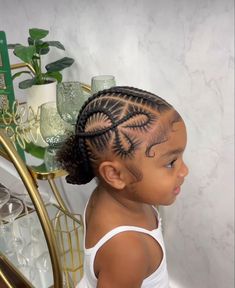 Kids Cornrow Hairstyles, Toddler Braided Hairstyles, Black Kids Braids Hairstyles, Lil Girl Hairstyles, Kids Curly Hairstyles, Toddler Hairstyles Girl, Braided Cornrow Hairstyles, Pretty Braided Hairstyles