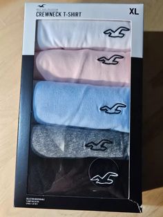 Hollister ICON CREW-Neck T-SHIRT 5-PACK Short 5 pack Size XL, L,M, S #J0-3
#ad Low Low, M S, T-shirt, Grey