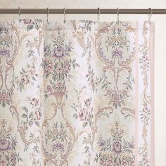 a curtain with an ornate design on it