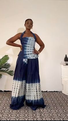 Fashion African Style, Adire Two Pieces For Women, Adire Dress, Adire Dress Styles, Ankara Outfits, Adire Styles, Adire Styles For Ladies, Ankara Top Styles, African Maxi Dress Ankara