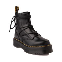 Dr Martens Jarrick Ii, Dr Martens Jarrick, Footwear For Men, Black Platform Boots, Dr Martens Boots, Classic Heels, Goodyear Welt, Shoe Size Chart, Platform Boots