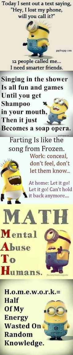 #BEAUTY, #RELATIONSHIPS #Fashion #Animals #Outfits #Winter Outfits #Animals Funny Minion Pictures, Minion Pictures, Funny Disney Jokes, Minion Quotes, Funny Minion Quotes