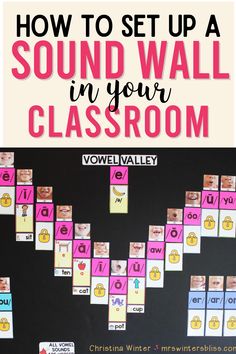 sound wall in your classroom with the text how to set up a sound wall in your classroom