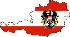 the flag and coat of arms of germany on an isolated country map with white background