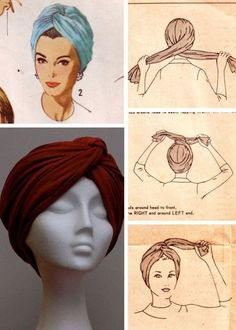 Tie A Turban, How To Wear Hijab, Head Coverings, Hair Scarf Styles