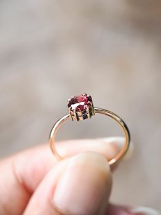 Octagon Garnet Ring - Gardens of the Sun | Ethical Jewelry Red Engagement Ring, Tsavorite Garnet Ring, Friend Rings, Tsavorite Garnet, Hessonite Garnet, Ethical Jewelry, Garnet Ring, Sparkly Things, Rhodolite Garnet