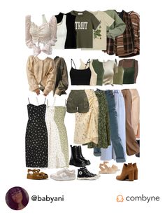 Fall Outfit Mountains, Neutral Boho Clothing Aesthetic, Earthy Midsize Outfits, Earthy Capsule Wardrobe, Boho Outfits Modest, Casual Fairycore Outfits, Therapy Outfits, Neutral Wardrobe Outfits, Fall Hippie Outfits