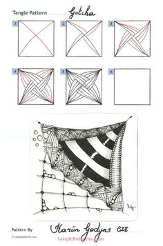 the instructions for how to make an origami quilt with different shapes and sizes