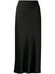 Classic Midi-length Evening Bottoms, Classic Midi Length Evening Bottoms, Sleek Formal Spring Skirt, Sleek Formal Skirt For Spring, Bias Cut Midi Skirt For Party, Sleek Evening Midi Pencil Skirt, Chic High-waist Satin Skirt, Chic High Waist Satin Skirt, Chic Asymmetrical Viscose Skirt