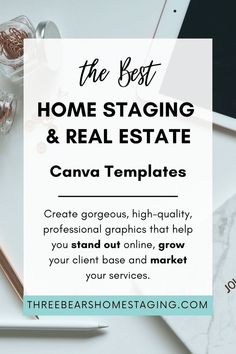 the best home staging and real estate canvas templates to help you plan your business