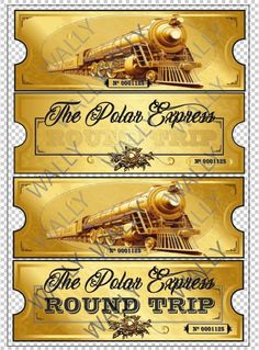 🌟 Polar Express Ticket Personalize it yourself and unique - Magical Journey to the North Pole - Exclusive Digital Edition 🌟 Dimensions: 20cm x 7cm | Format: Digital (PDF) | Style: Front and Back all editable in Canva Description: Immerse yourself in the Christmas magic with our exclusive Polar Express Ticket, an enchanting invitation for an imaginary trip to the North Pole. This detailed replica of the train ticket from the iconic movie "The Polar Express" is perfect for adding a special touch Polar Express Movie Scenes, Diy Polar Express Ticket, Polar Express Tickets Printable Free, Polar Express School Party, Polar Express Ticket Printable Free, Polar Express Ticket, Polar Bear Express, Polar Express Tickets, Polar Express Christmas Party