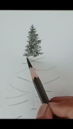 Pine tree drawing by pencil shorts video. #shorts /#youtubeshorts / Mountain And Pine Tree Drawing, Pine Tree Pencil Sketch, Realistic Tree Painting, Pine Tree Drawing Pencil, Winter Pencil Drawings, How To Draw A Pine Tree, Pine Tree Painting Acrylic, Bare Tree Drawing, Christmas Drawings Art Sketch