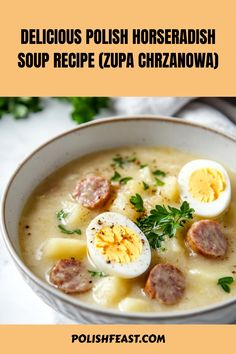 Cockaleaky Soup, Horseradish Soup Recipe, Horseradish Soup, Polish Recipe, Sauerkraut Soup, Creamed Leeks