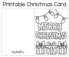 Christmas Card Templates Free Printable, Christmas Cards To Color, Free Printable Christmas Cards, Printable Christmas Ornaments, Christmas Workshop, Preschool Christmas Activities, Tree Coloring, Kindergarten Songs, Christmas Tree Template