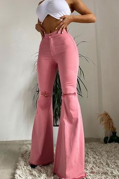 2000s Fashion Women, Mode Poses, Fest Outfits, Mode Zara, Looks Party, Denim Patterns, Flare Leg Jeans