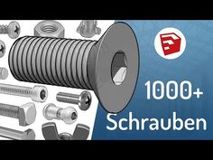 an assortment of screws, nuts and washers with the words 1000 + schauben