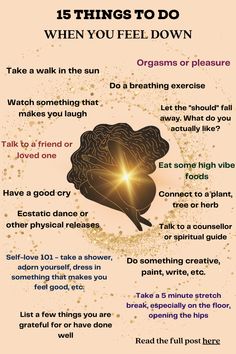 a poster with an image of a brain and the words, 15 things to do when you